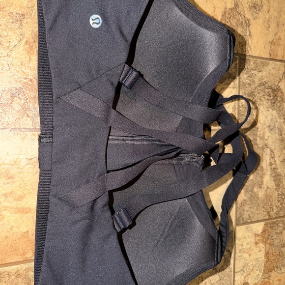 Lululemon Athletica Black Zip-Front Sports Bra - Picture 3 of 4
